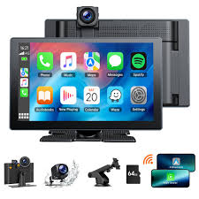Volam 9" Trådlös Carplay Bärbar Stereo med 4K